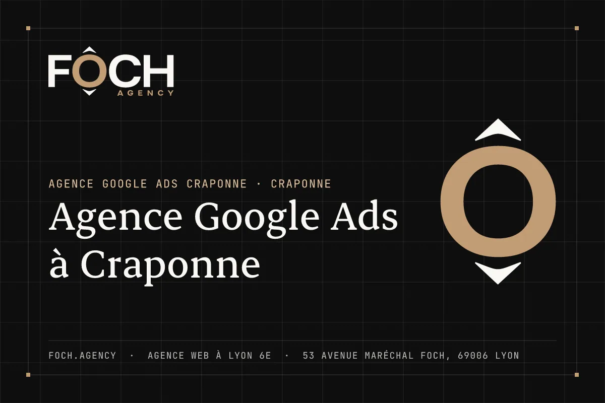 Agence Google Ads à Craponne — FOCH AGENCY, agence web à Lyon 6e