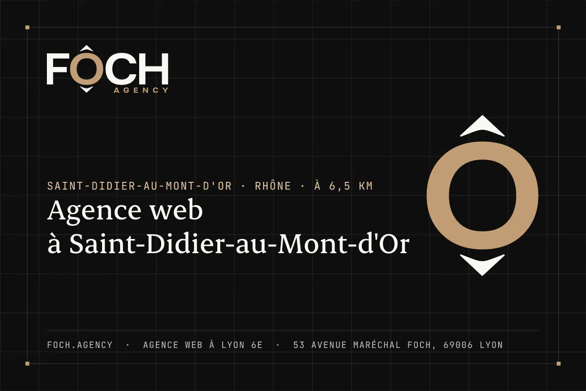 Agence web à Saint-Didier-au-Mont-d'Or — FOCH AGENCY, agence web à Lyon 6e