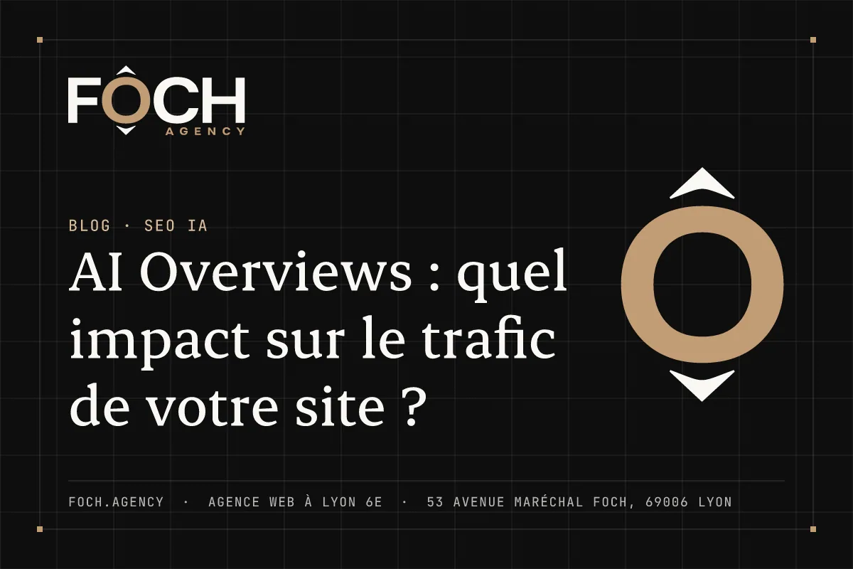 AI Overviews : quel impact sur le trafic de votre site ? — FOCH AGENCY, agence web à Lyon 6e