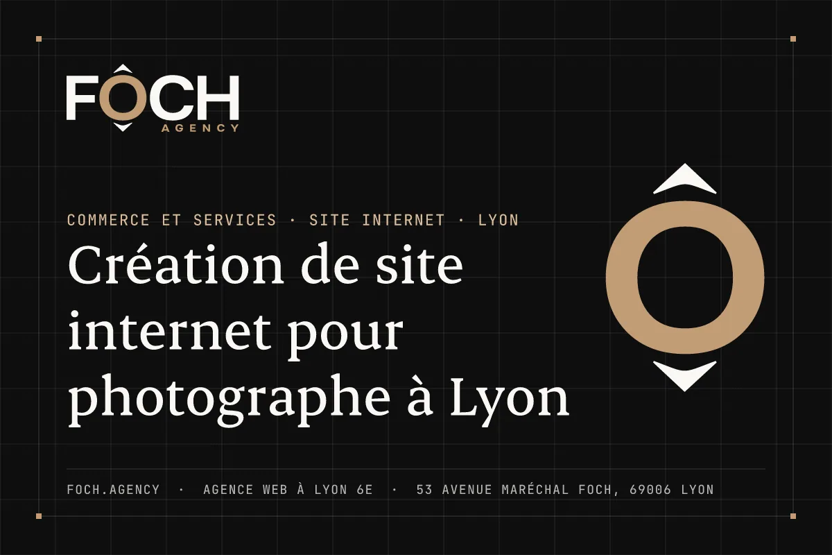 Création de site internet pour photographe à Lyon — FOCH AGENCY, agence web à Lyon 6e